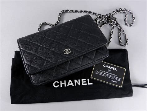 chanel black quilted denim chain bag|Chanel wallet on chain measurements.